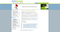 Desktop Screenshot of licht-therapie.be