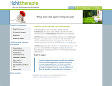 Tablet Screenshot of licht-therapie.be
